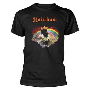 Rainbow Rising Classic Graphic Band T-Shirt Vintage Rock Tee 90